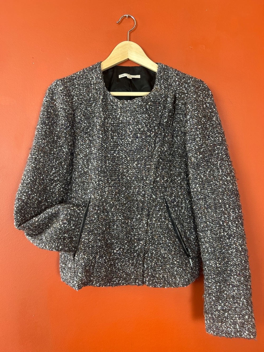 GAP Women's Tweed Bomber Jacket